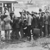<p>Boarding a bus in June 1933 bound for Fort Slocum, these veterans of the First World War from New York City had just been accepted for dollar-a-day jobs in the new Civilian Conservation Corps (Library of Congress, Prints &amp; Photos Div, NY World-Telegram &amp; Sun Newspaper Photos digital collection).</p>
